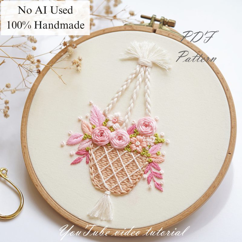Hanging garden-embroidery
