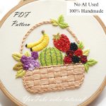 Fruit basket-embroidery