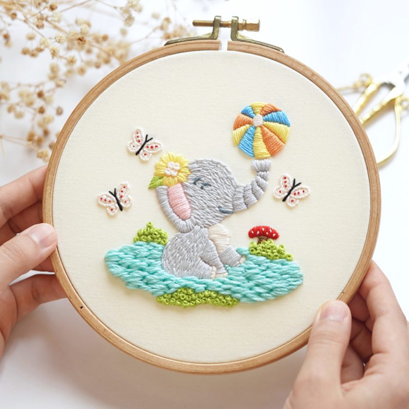 Elephant and ball