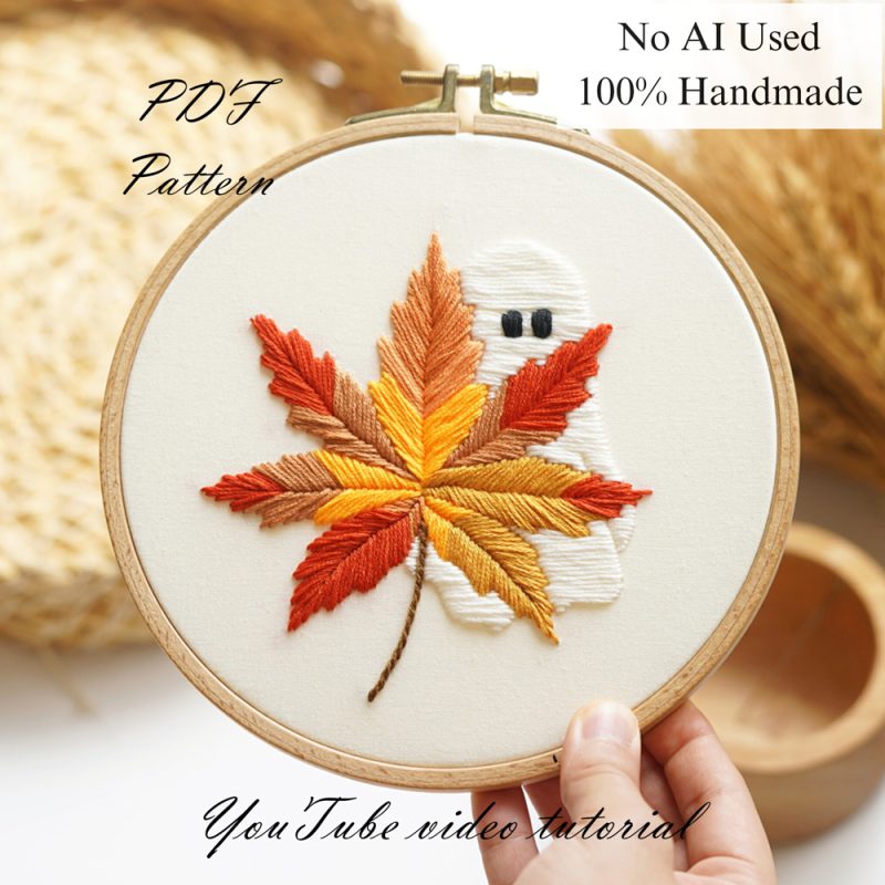 Hello autumn-embroidery