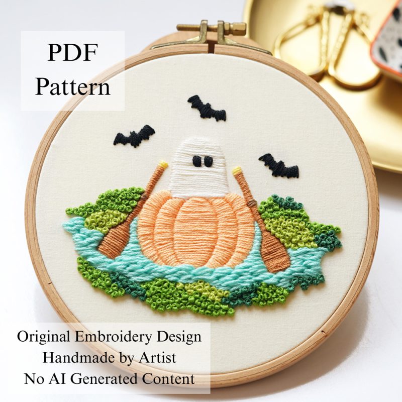 The traveler's ghost-embroidery
