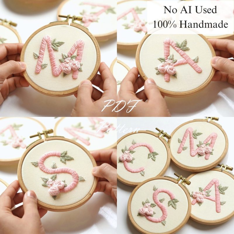 Alphabet-Pinky-embroidery