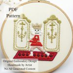 Nutcracker’s race embroidery