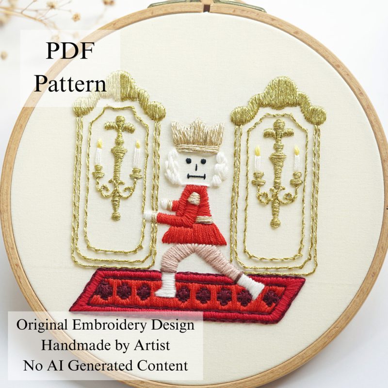 Nutcracker’s race embroidery