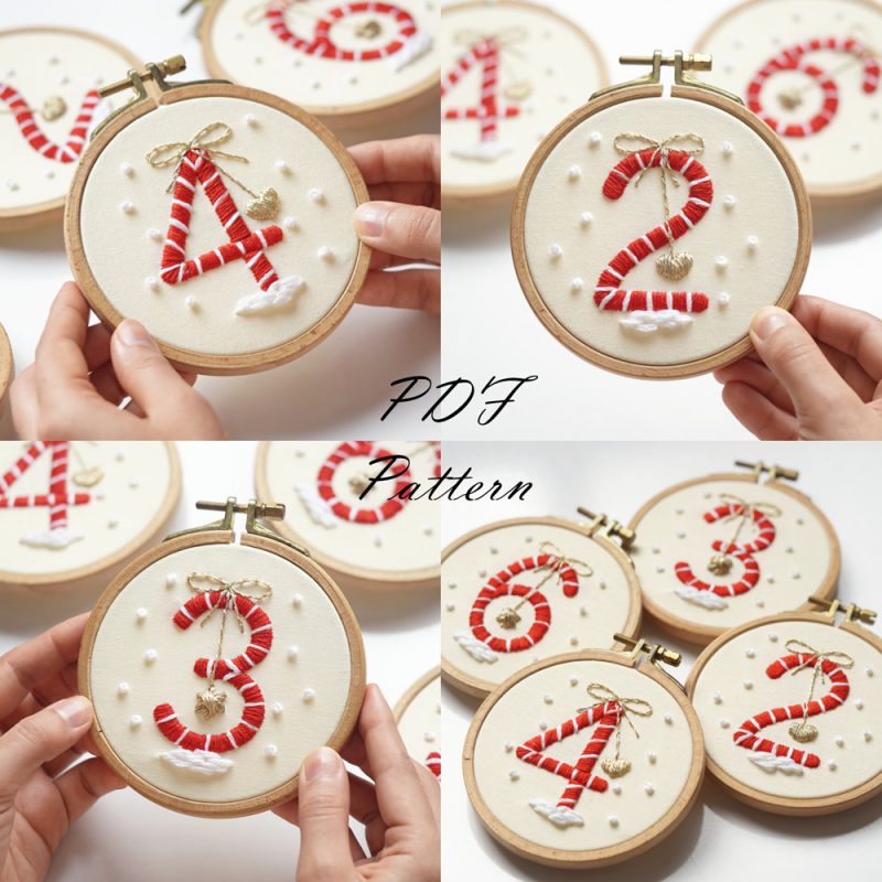 Numbers-Candy cane 0-9