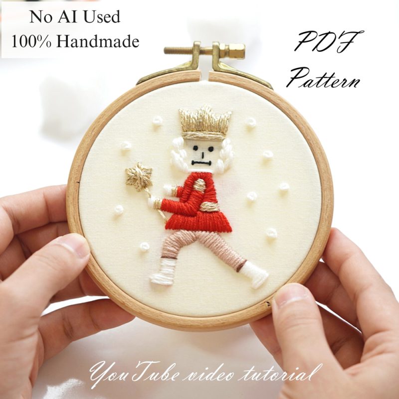 Magical nutcracker-embroidery