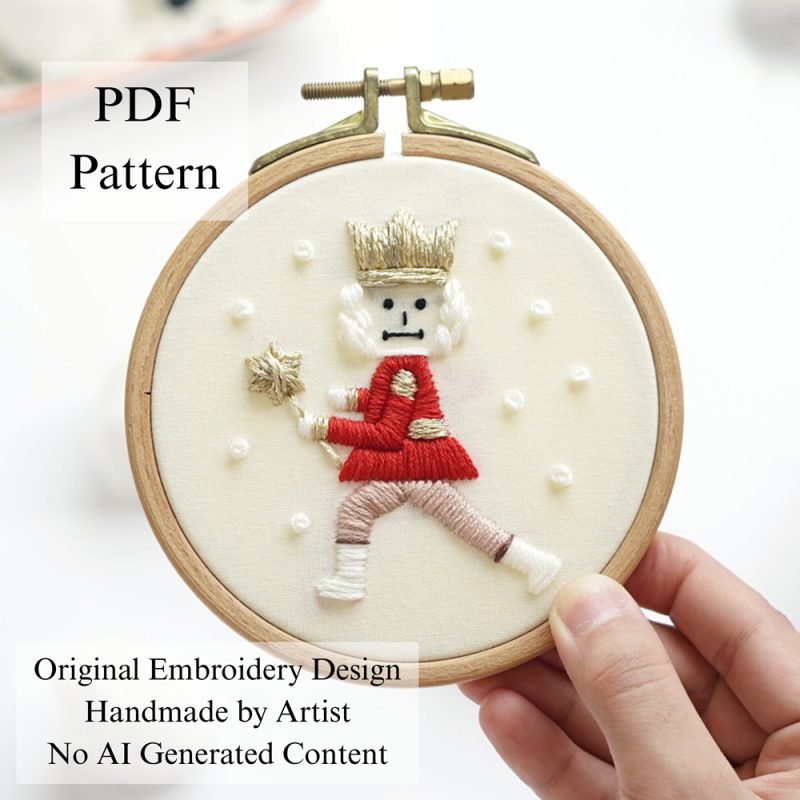 Magical nutcracker embroidery