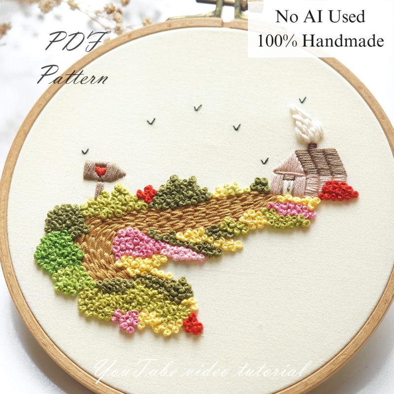 Road of love-embroidery