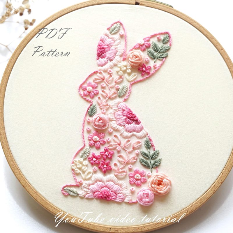 Floral bunny