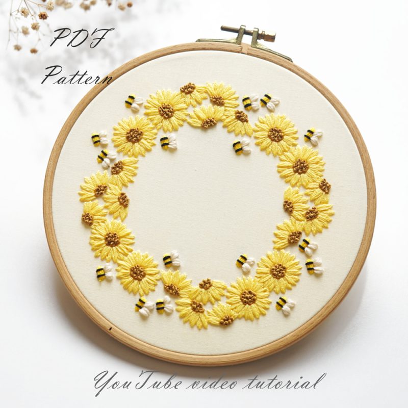 Sunflower wreath