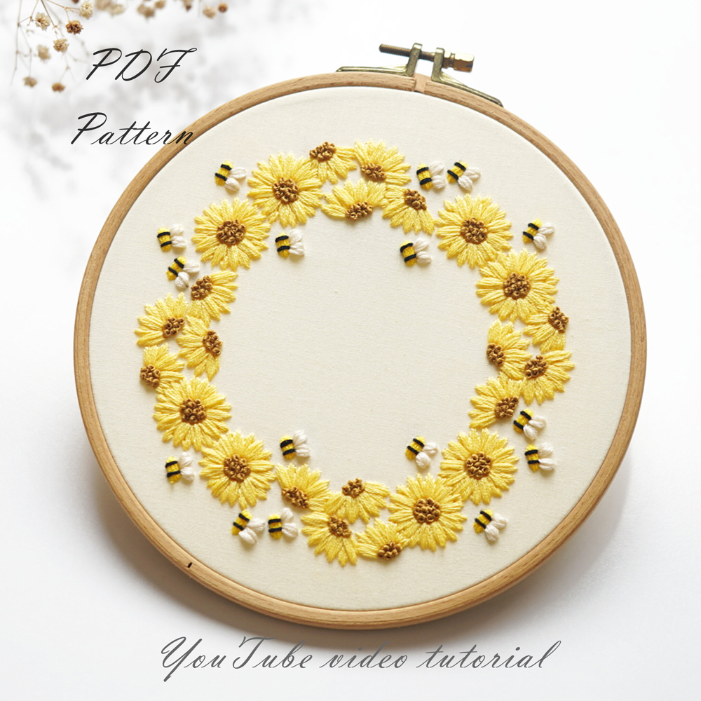 Sunflower wreath