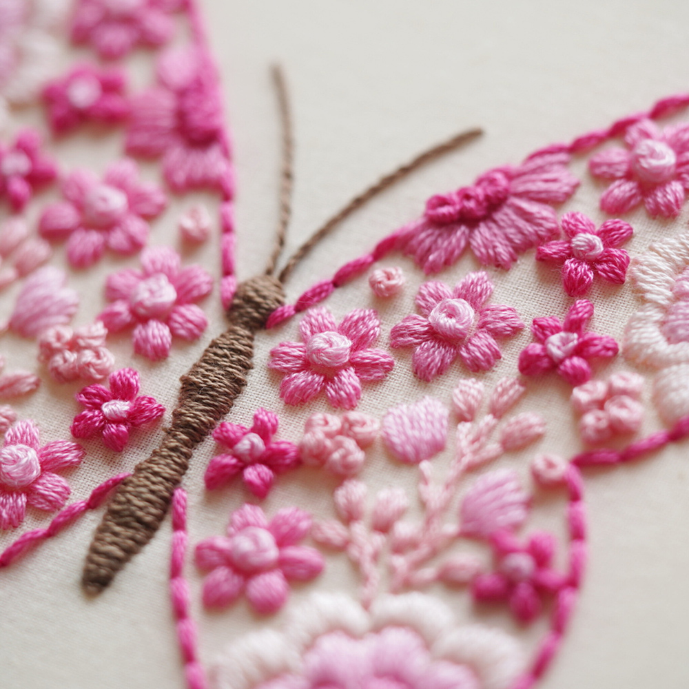 Butterfly-Pink floral