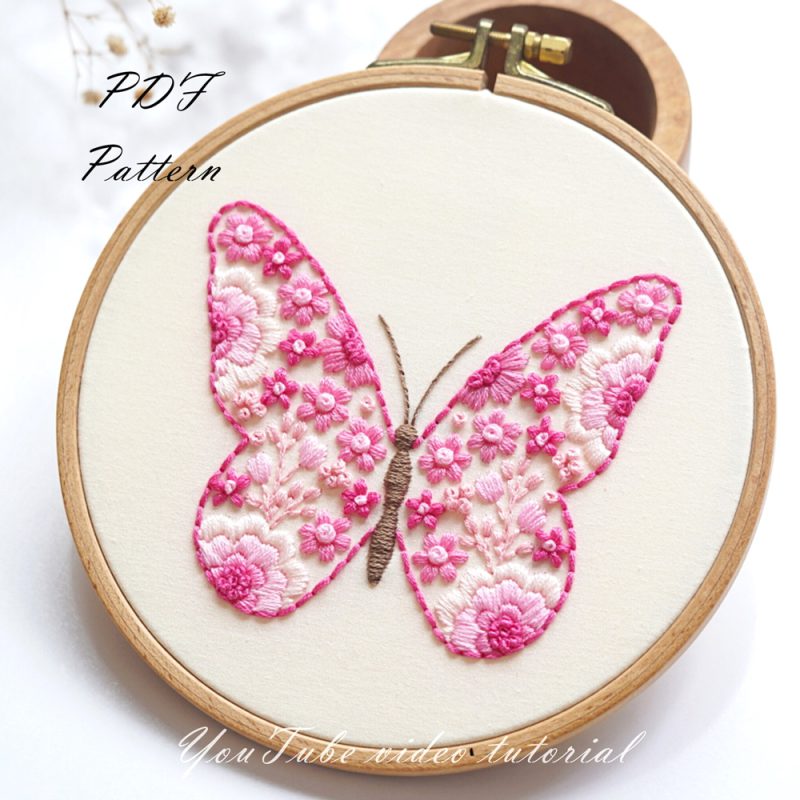 Butterfly-Pink floral