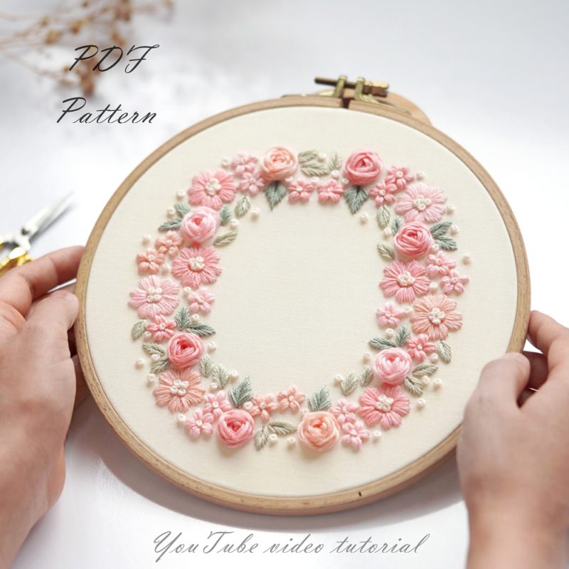 Soft pink wreath