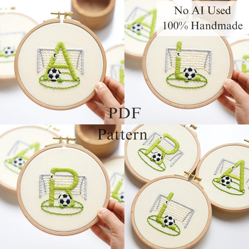 Alphabet-Football-embroidery