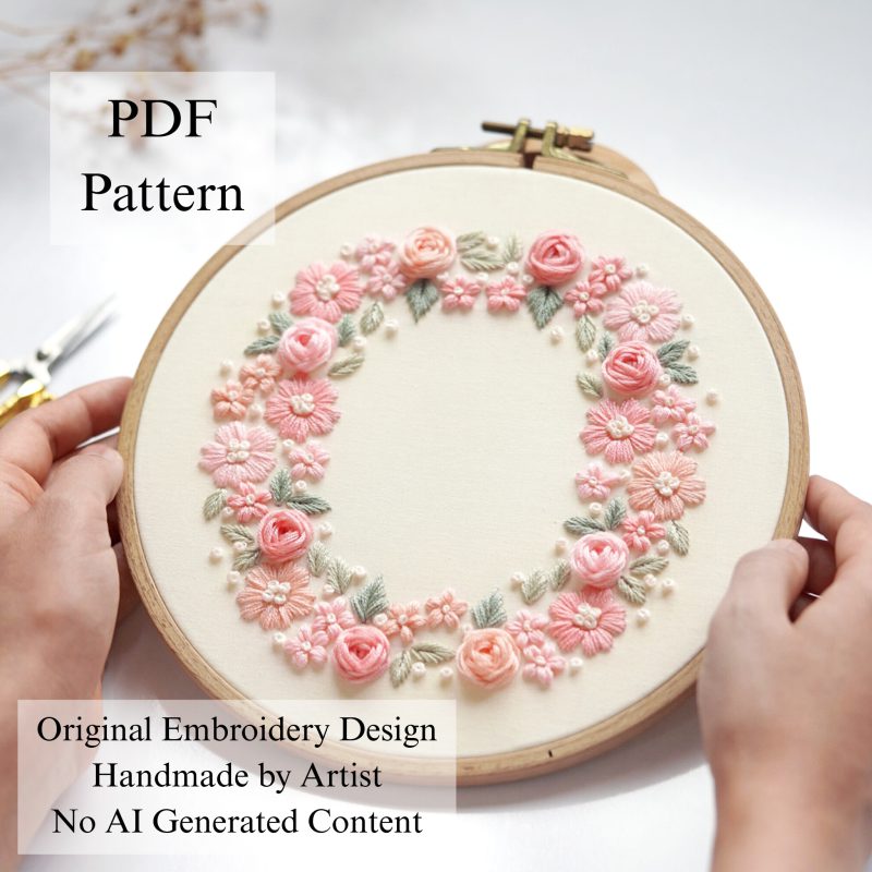 Soft pink wreath