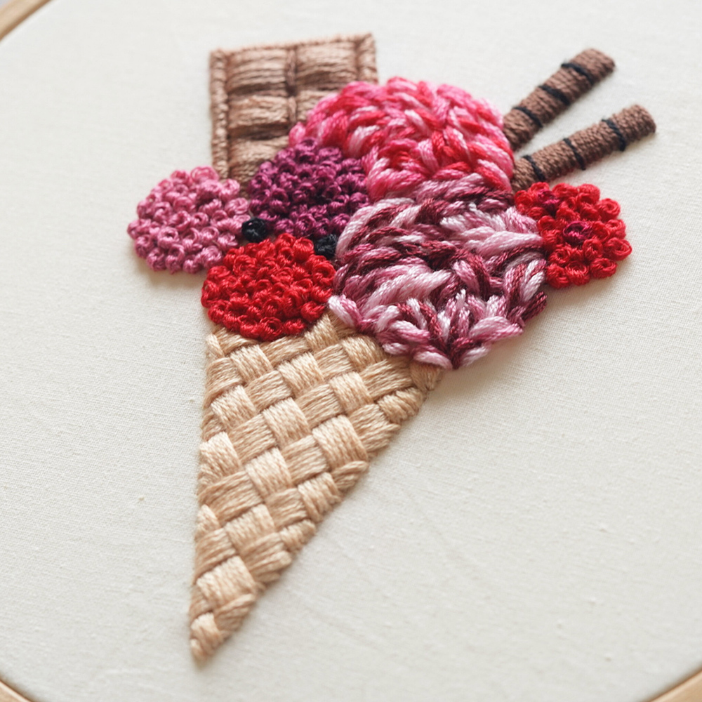 Raspberry ice cream