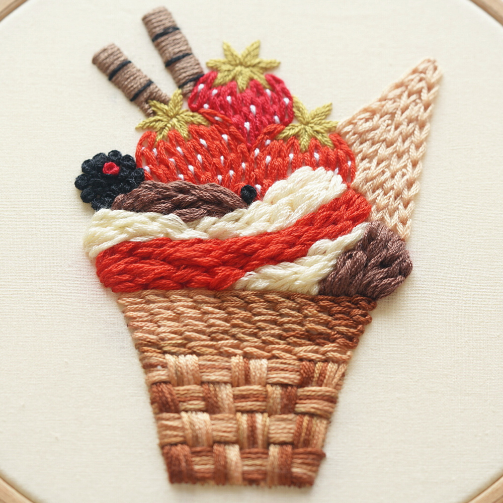 Strawberry ice cream