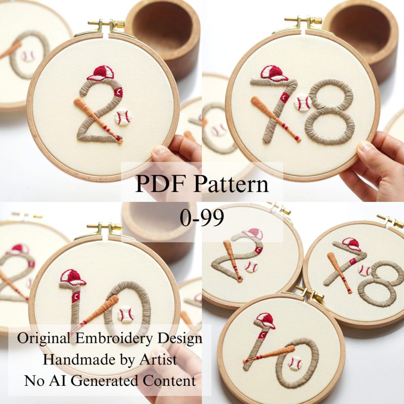 Numbers-Football 0-99-embroidery